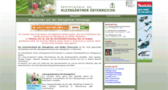 Desktop Screenshot of kleingaertner.at